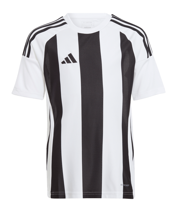 adidas Striped 24 Trikot Kids Weiss Schwarz