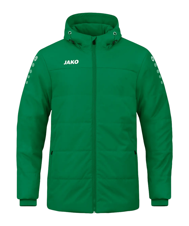 JAKO Team Coach Kapuzenjacke Grün F200
