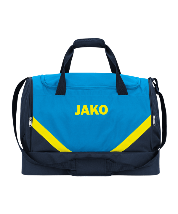 JAKO Iconic Sporttasche Gr. S Blau Gelb F444