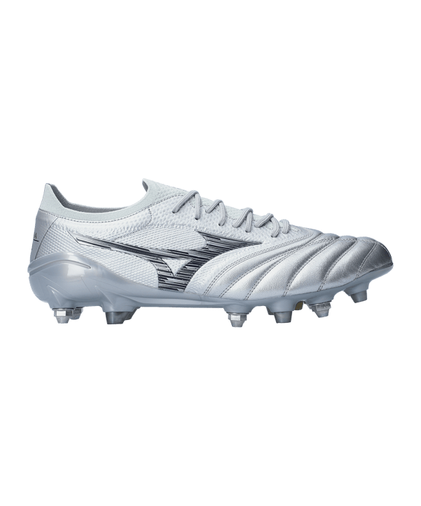 Mizuno Morelia Neo Beta Made in Japan Mix SG Platinum Silver Silber F04 - silber