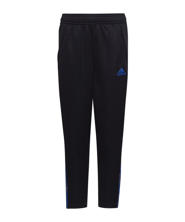 adidas Tiro 7/8 Trainingshose Kids Schwarz Blau - schwarz