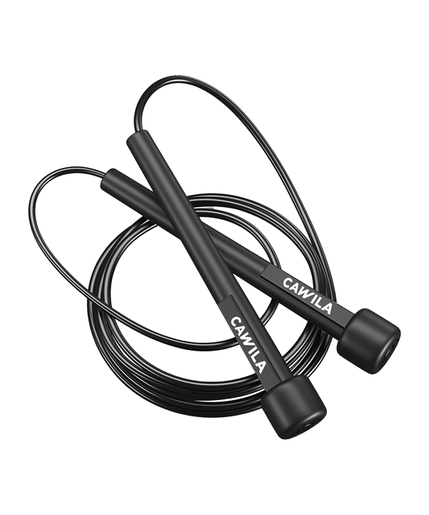 Cawila ACADEMY Skipping Rope | Springseil Schwarz - schwarz