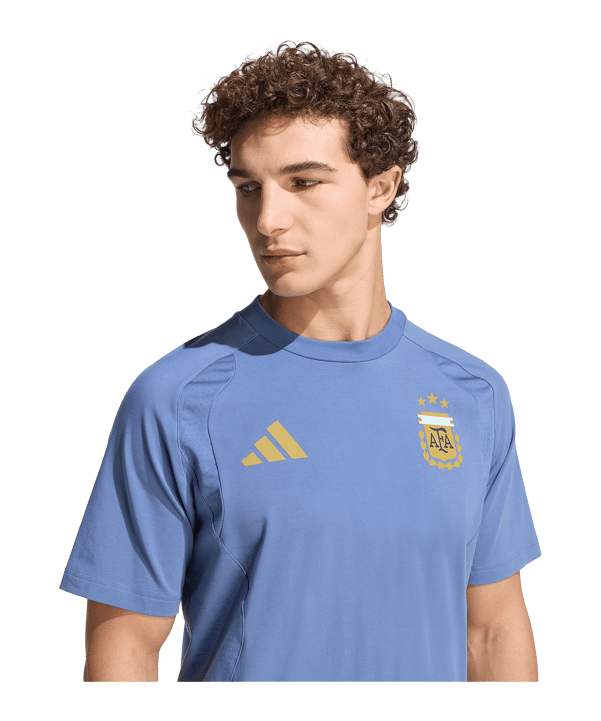 adidas Argentinien Tiro Travel T-Shirt Blau | - blau