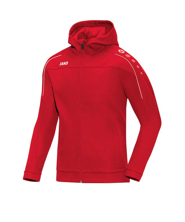 JAKO Classico Kapuzenjacke Rot F01