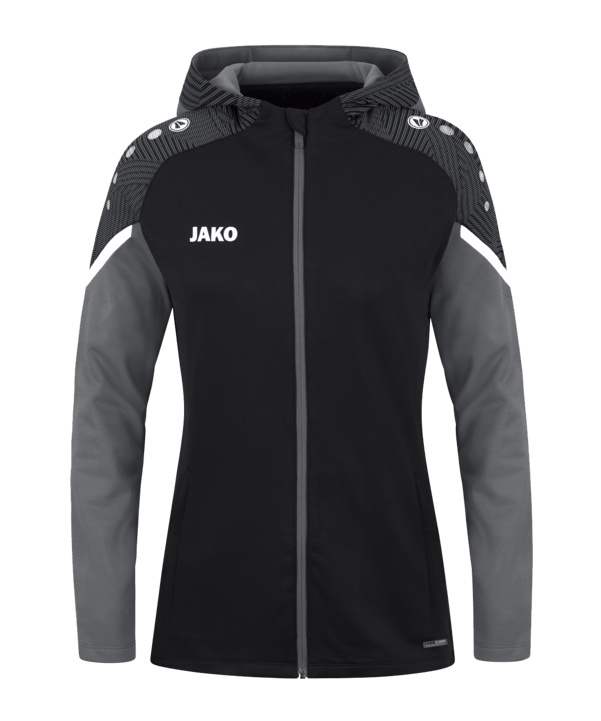 JAKO Performance Kapuzenjacke Damen Schwarz F804