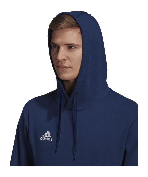 adidas Entrada 22 Hoody | Dunkelblau - blau