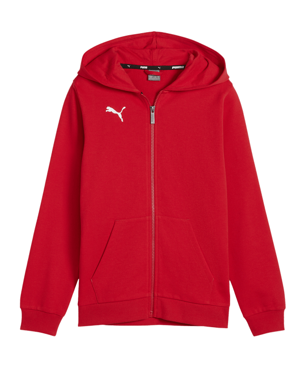 PUMA teamGOAL Casuals Kapuzenjacke Kids Rot F01 