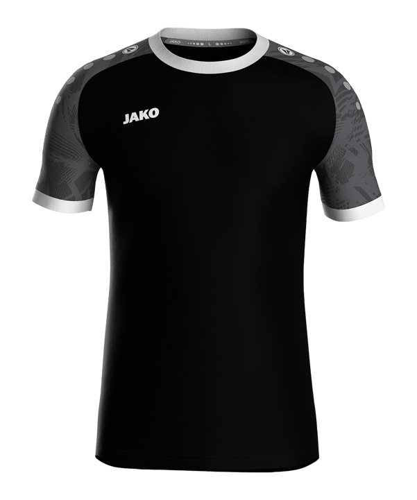 JAKO Iconic Trikot Kids Schwarz Grau F801