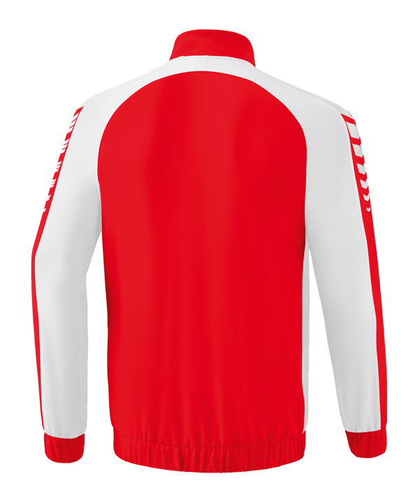 Erima Six Wings Präsentationsjacke | Rot Weiss - rot