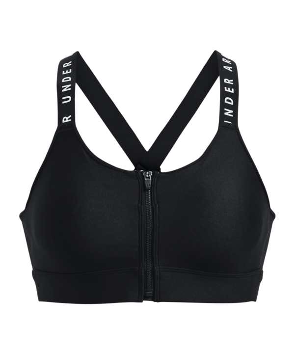 Under Armour Zip Sport-BH Damen Schwarz F001 - schwarz