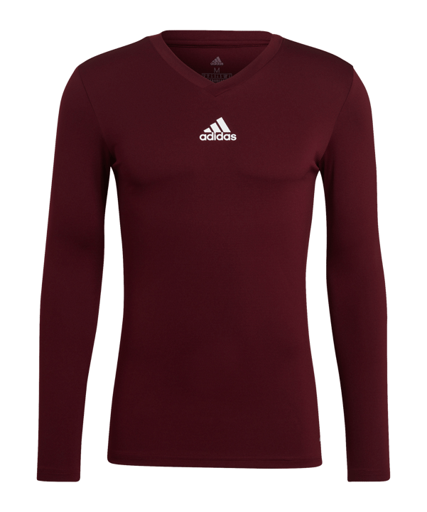 adidas Team Base Top langarm Dunkelrot