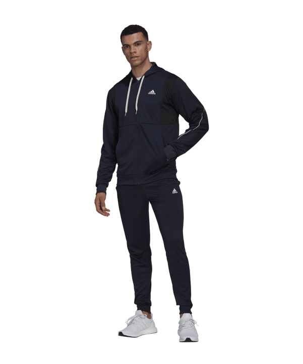 adidas MTS Rib Aeroready Freizeitanzug Blau - blau