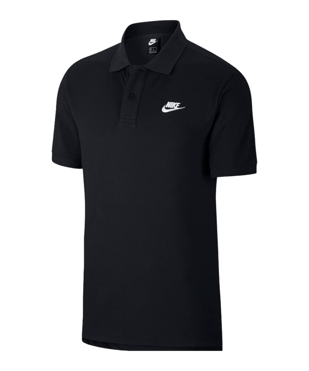 Nike Team Cotton Poloshirt Schwarz F010 - schwarz