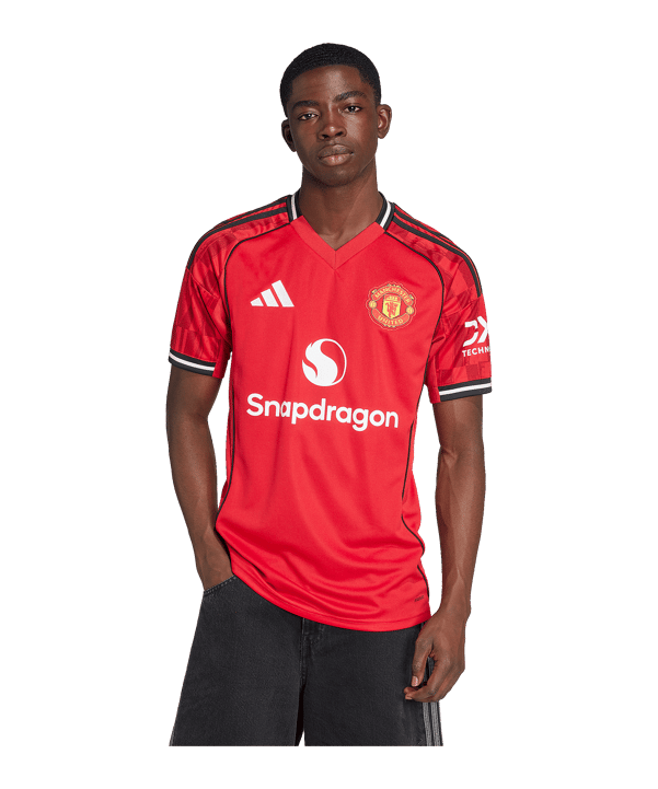 adidas Manchester United Trikot Home 2025/2026 Rot - rot