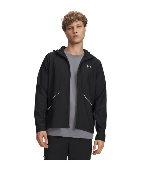 Under Armour Unstoppable Woven Jacke Schwarz F002 - schwarz