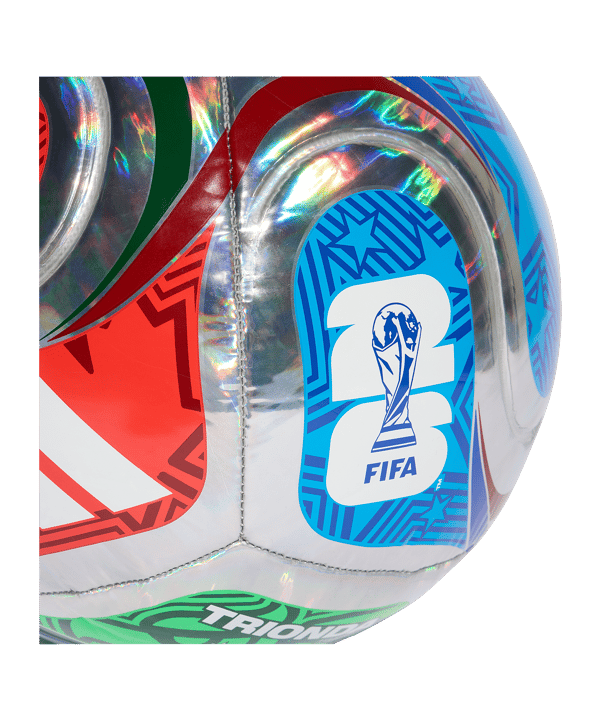 adidas World Cup 26 Trionda Foil Trainingsball Mehrfarbig - mehrfarbig