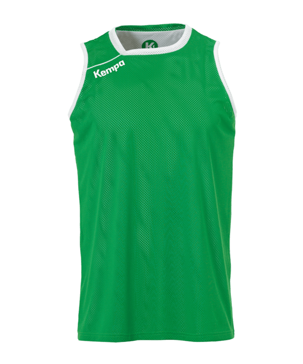 Kempa Reversible Tank Top Kids Grün Weiss F07 - gruen