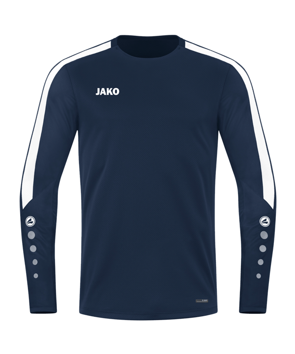 JAKO Power Sweatshirt Blau Weiss F900