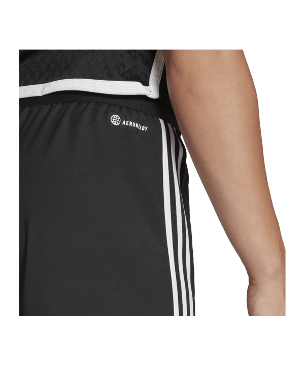 adidas Tiro 23 Competition Match Short Damen Schwarz Weiss - schwarz