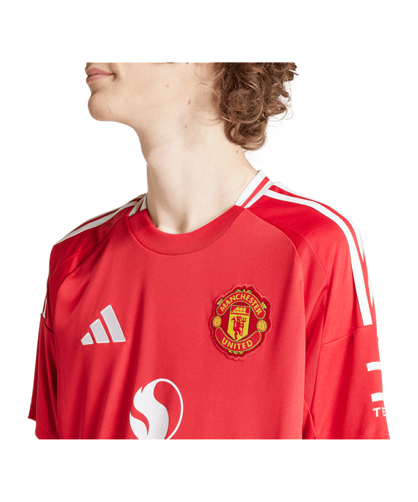 adidas Manchester United Trikot Home 2024/2025 Rot - rot