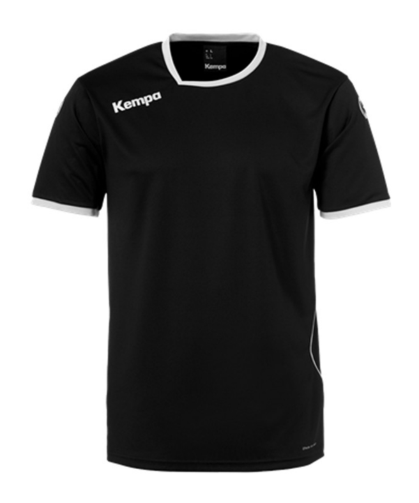 Kempa Curve Trikot T-Shirt Kids Schwarz Weiss F04