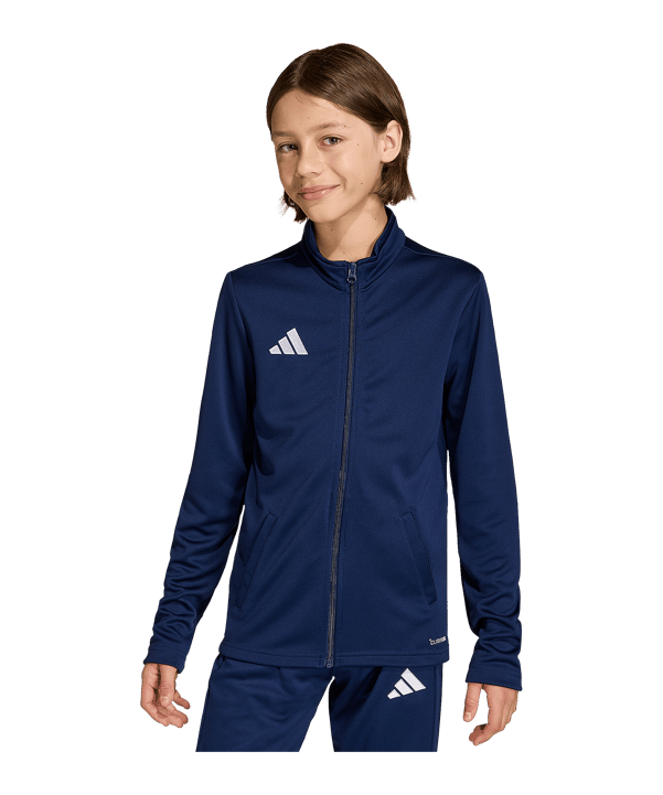 adidas Entrada 26 Trainingsjacke Kids Dunkelblau 