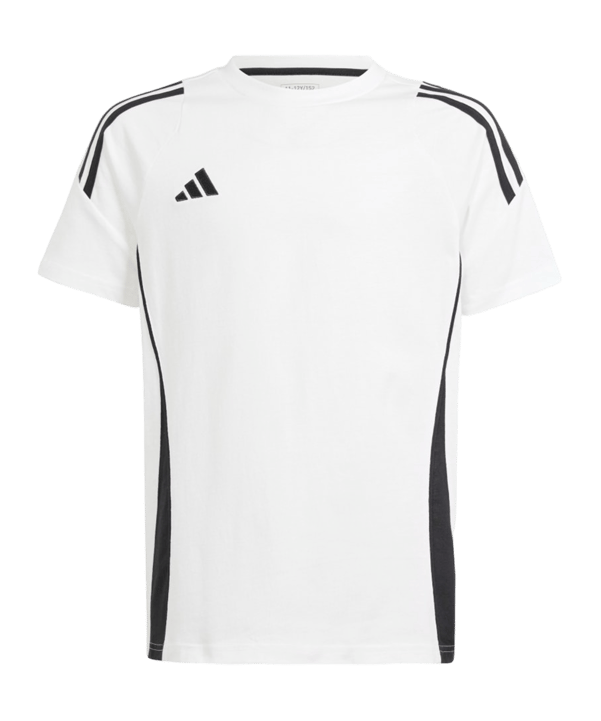 adidas Tiro 24 T-Shirt Kids Weiss Schwarz - weiss