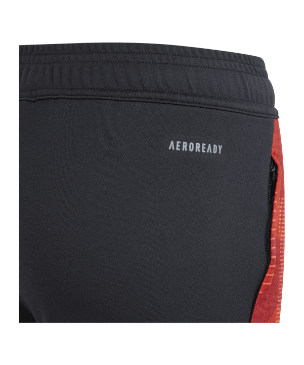 adidas Tiro 24 Competition Trainingshose Kids Schwarz Rot - schwarz