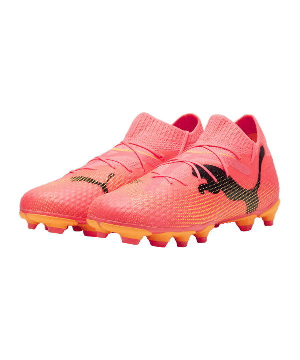 PUMA FUTURE 7 Pro FG/AG Jr Kids The Forever Faster Rosa Schwarz F03 - rosa