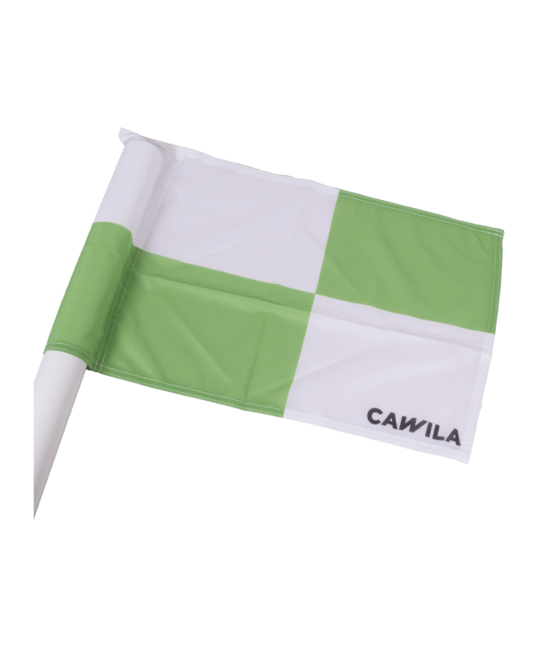 Cawila Eckfahne CHECKERED 45x45cm Weiss Grün