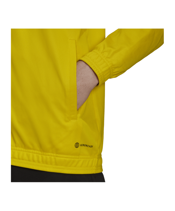 adidas Entrada 22 TK Trainingsjacke | Gelb Schwarz - gelb