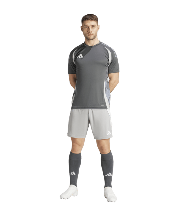 adidas Tiro 24 Short Grau Weiss - grau