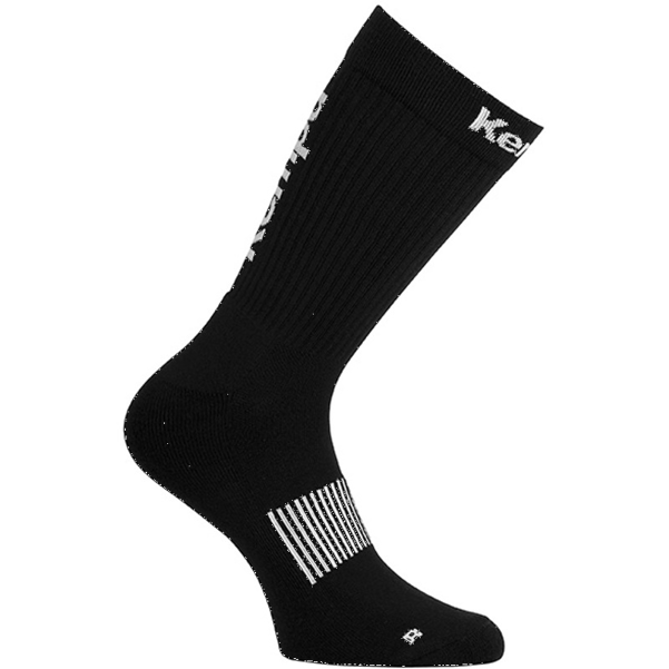 Kempa Socken Logo Classic | schwarz weiß - schwarz