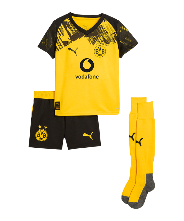 PUMA Borussia Dortmund Trikot Set Home Kids Gelb F01 - gelb