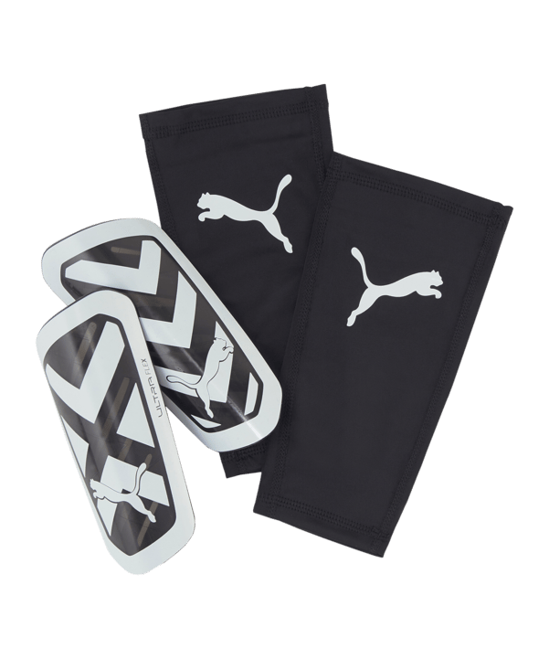PUMA ULTRA Flex Sleeve Schienbeinschoner Eclipse Schwarz Weiss F03