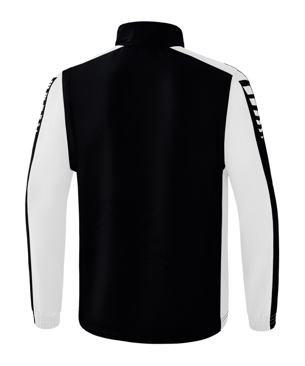 Erima SIX WINGS Jacke abnehmbare Ärmel Weiss | Schwarz - schwarz