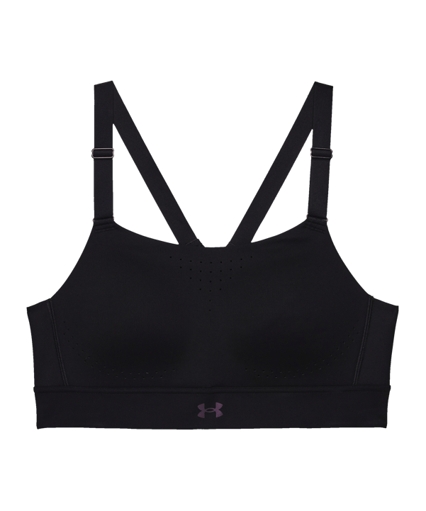 Under Armour Rush High Sport-BH Damen Schwarz F001