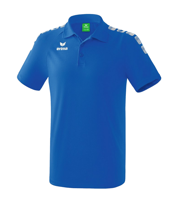 Erima Essential 5-C Poloshirt Blau Weiss