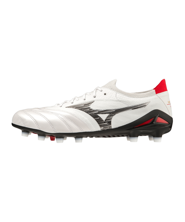 Mizuno Morelia Neo IV Made in Japan FG Special Edition Weiss Schwarz Rot F09 - weiss