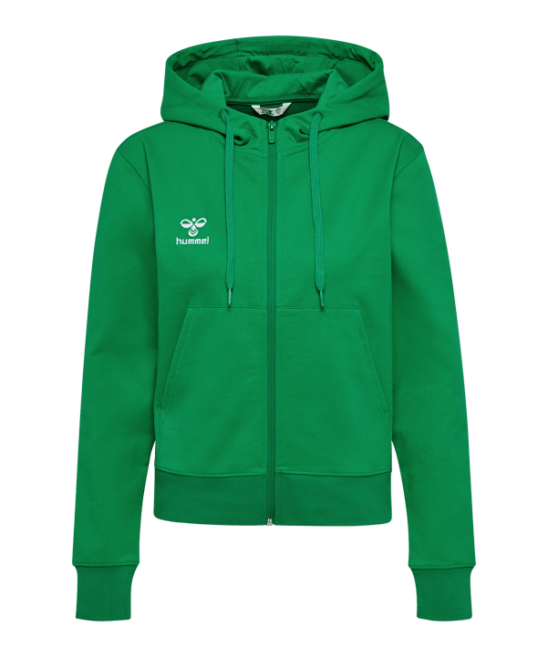 Hummel GO 2.0 Kapuzenjacke Damen Grün F6235 - gruen