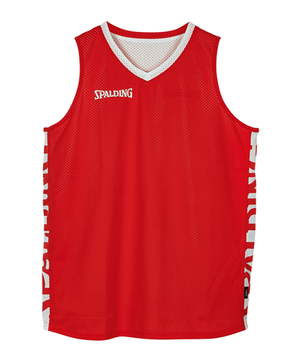 Spalding Essential Reversible Shirt Rot Weiss F03 - schwarz