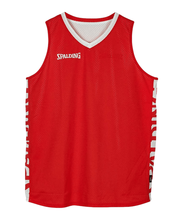 Spalding Essential Reversible Shirt Rot Weiss F03 - schwarz