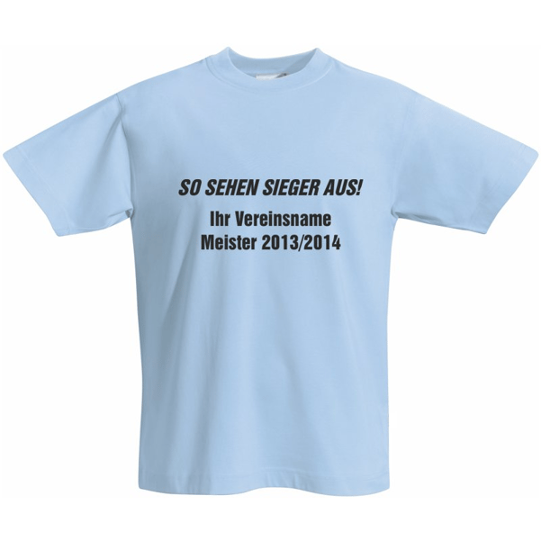 Meister T-Shirt | hellblau - blau