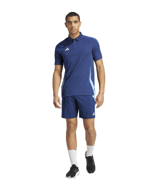 adidas Tiro 24 Competition Poloshirt Dunkelblau | - blau