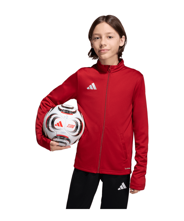 adidas Entrada 26 Trainingsjacke Kids Rot 