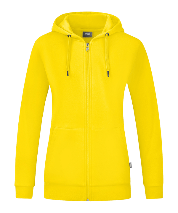 Jako Organic Kapuzenjacke Damen Gelb F300