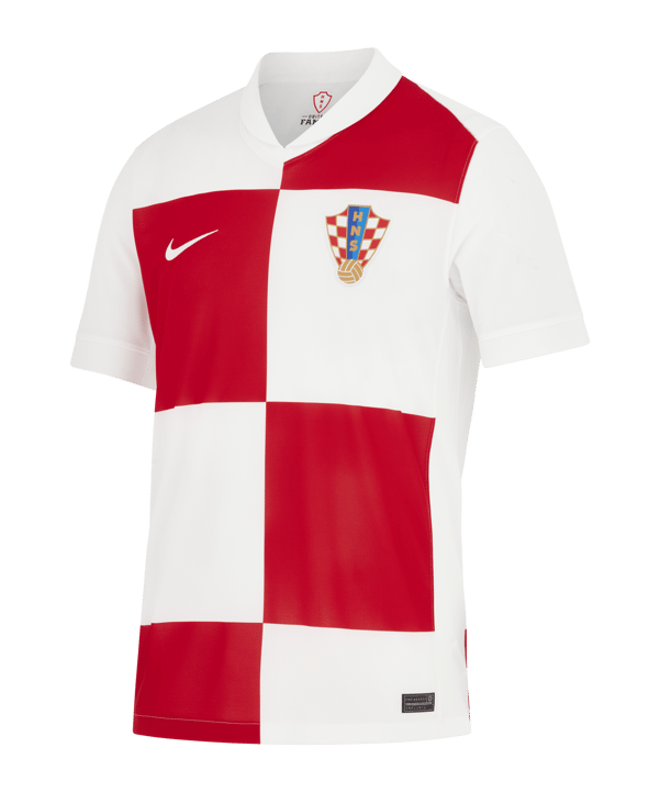 Nike Kroatien Trikot Home EM 2024 Weiss Rot - weiss