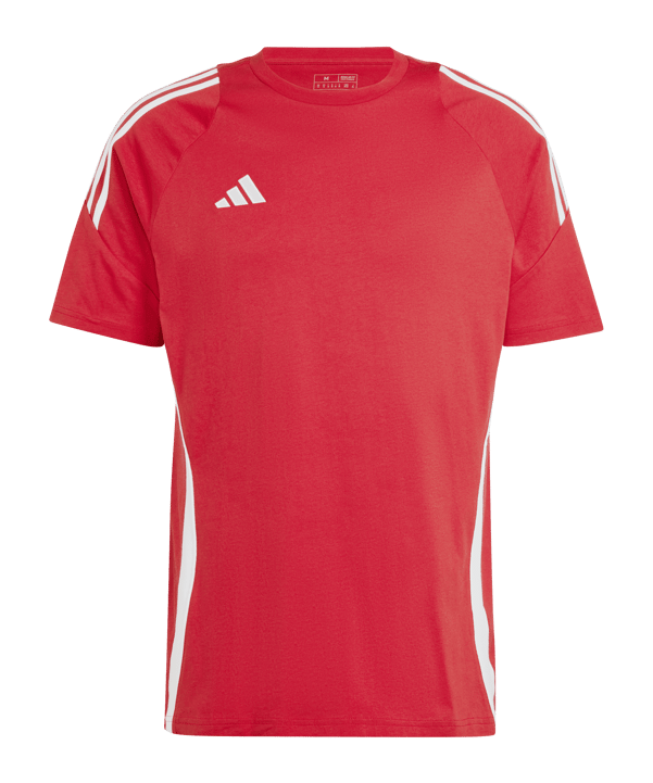 adidas Tiro 24 T-Shirt Rot Weiss - rot