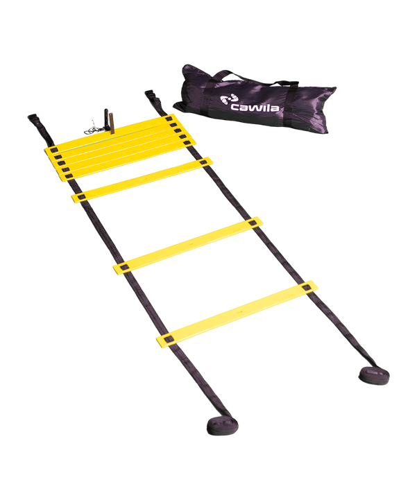 Cawila CORE Koordinationsleiter 4m inkl. Tasche | variable Sprossen - gelb