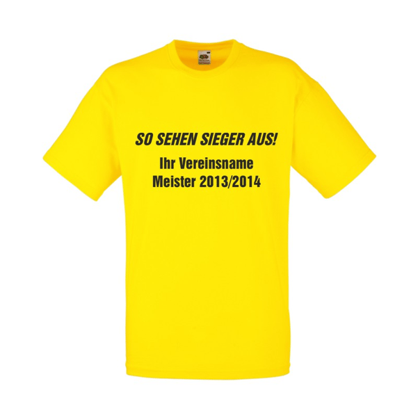 Meister T-Shirt | gelb - gelb